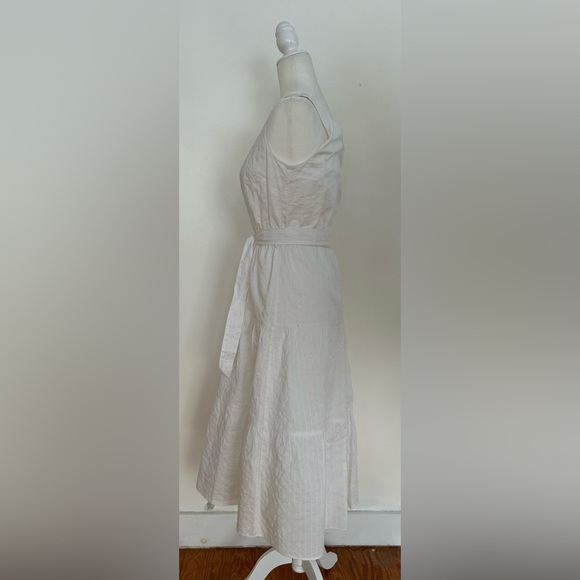 Talbots Cotton A line Sleeveless Dress White size 4 - Picture 7 of 8